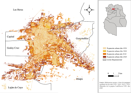 El proceso de evolución del área metropolitana de Mendoza en los últimos treinta años